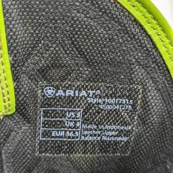 Ariat Kid's Live Wire Western Square Toe Boots - 5 - Picture 11 of 12